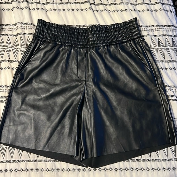 NWOT Faux Leather Joie Shorts - Picture 2 of 7